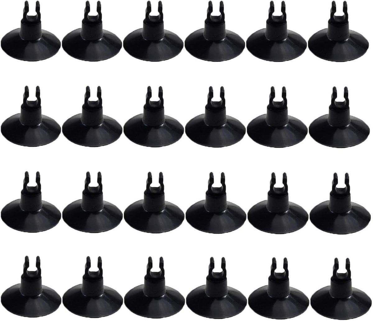 AQUANEAT Aquarium Suction Cups, for Fish Tank Airline Tubing - Black