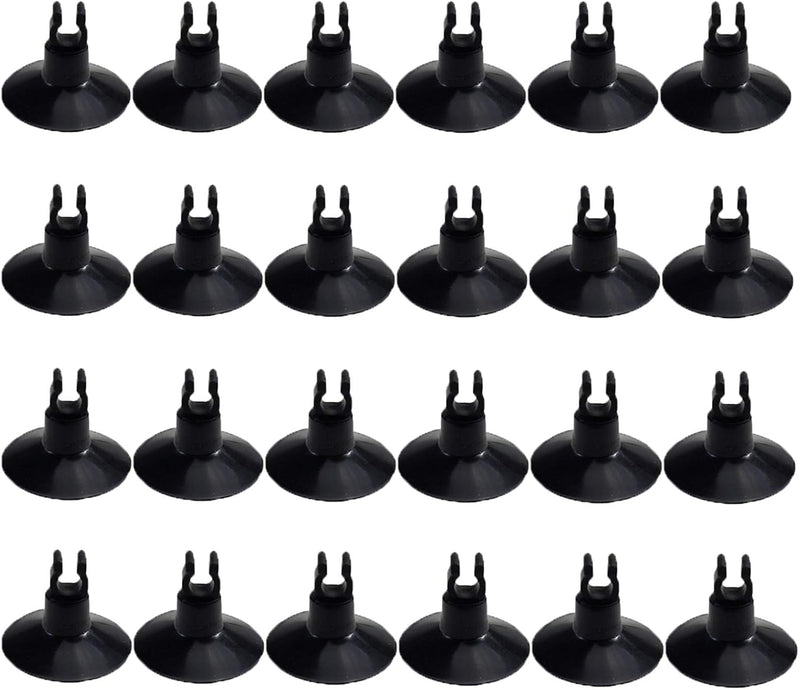 AQUANEAT Aquarium Suction Cups, for Fish Tank Airline Tubing - Black
