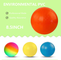 YNHFIFI 8.5 inch rainbow playground ball for kickball, dodgeball and four square - view 24