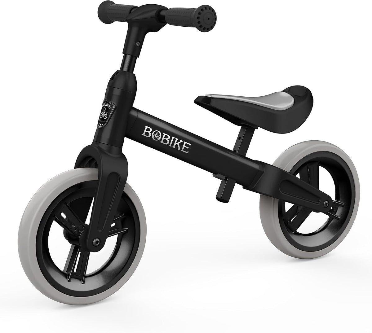Bobike Toddler Balance Bike Toys for 1 to 4 Year Old Girls Boys - BLACK