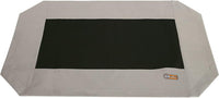 K&H Outdoor Elevated Dog Bed Pet Cot Replacement Cover - Taupe/Black / Medium 32 X 25 Inches