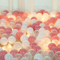 Ball Pit Balls for Toddlers, Crush Proof - Pink+White+Transparent / 100 balls - image 2