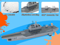 Crelloci aircraft carrier toy set with pull back fighter jets and submarine - view 4
