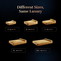 Large Dog Bed Orthopedic Memory Foam Cooling Gel 35x25x8.7 in – Essentials for Dogs - Camel - LE / XX-Large - image 4