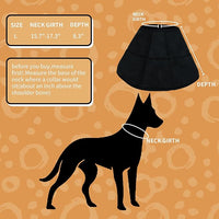 Adjustable Dog Cat Cone,Soft Recovery Cat Cone Collar,Dog Protective Collar for Cats,Puppy and Dogs,Black,Large