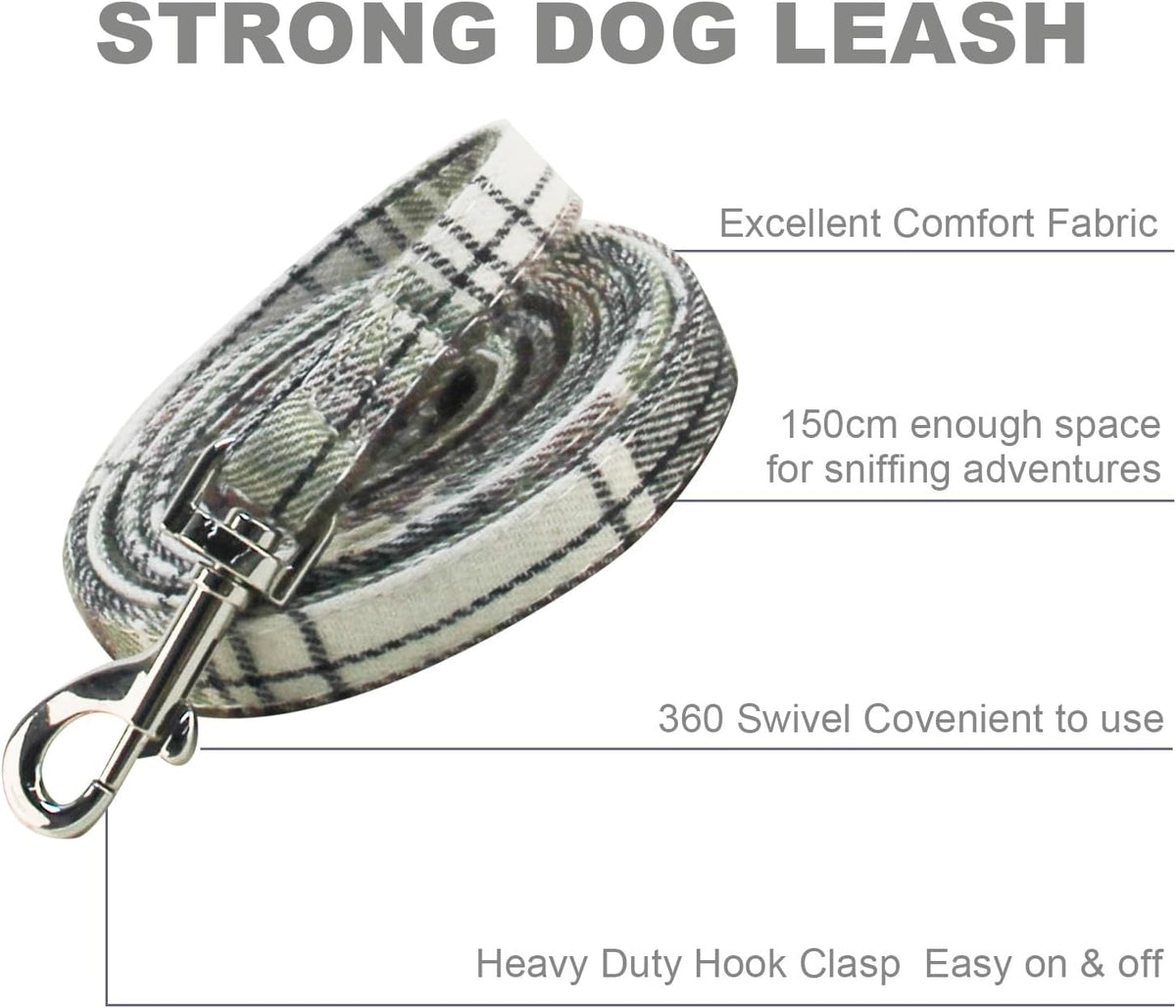 SuperBuddy Dog Collar, Adjustable Dog Collar with Bowtie - Large / Green-1 - image 3