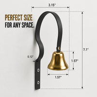 GoldTiger Fixed Metal Dog Doorbell for Potty Training - 2Pack Black - image 3