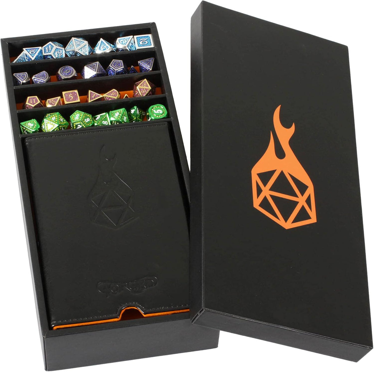 Forged Dice Co. Citadel Dice Tray and Tower, Storage Box - Orange - image 2