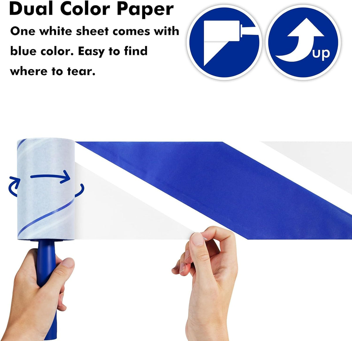 1200 Sheets Lint Roller with 6 Upgraded Handles - 12 Refills + 1320 Sheets - image 4