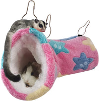 LEFTSTARER Guinea Pig Accessories Sugar Glider Cage Accessories - pink-star / Star