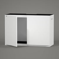LANDEN Aquarium Wooden Stand and Cabinet for up to 72.2 Gal Tank, Fish Reptile Sea Salt WaterTank Stand, Nano Foam Leveling Mat Included, W47.2xD19.7xH31.5 in, Wooden Matte White Painted(Stand Only)