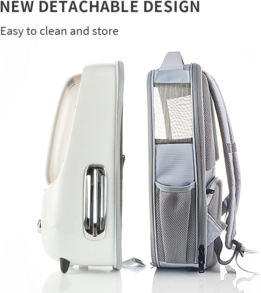 PETKIT Cat Backpack Carrier for Kitty Small Dog with Inbuilt Fan - White - image 4