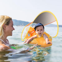 Baby Pool Float with Canopy UPF50+ - Shark / Large - image 2