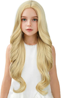 Edivd kids ginger wig with long orange wavy curls - view 14