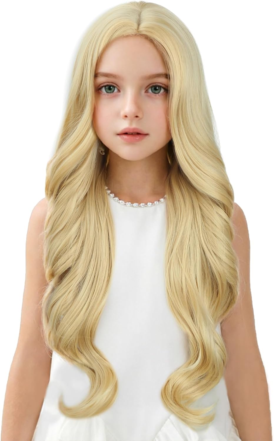 Edivd kids ginger wig with long orange wavy curls - view 14