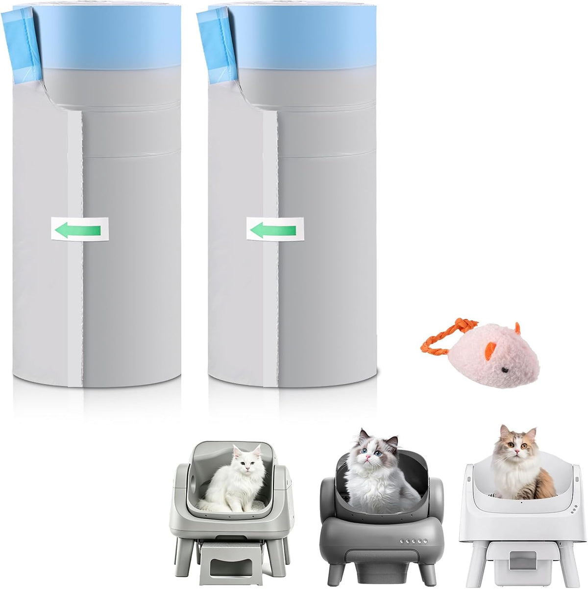 150 Count Automatic Cat Litter Box Bags fits Petpivot 11/12& NeakasaM1 – Daily Care for Cats - 1 Count (Pack of 40)