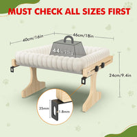 XiaZ Cat Perch for Window Cats Hammock Indoor Bed for Window - White / Small 18 * 16 * 9.4in - image 3