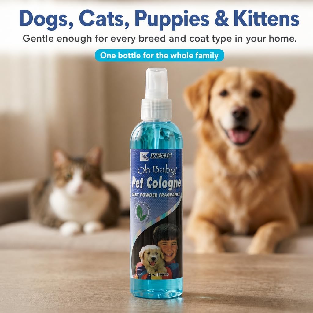 Pet Cologne, Long Lasting Scented Dog & Cat Deodorizing Spray - Baby Powder - image 4