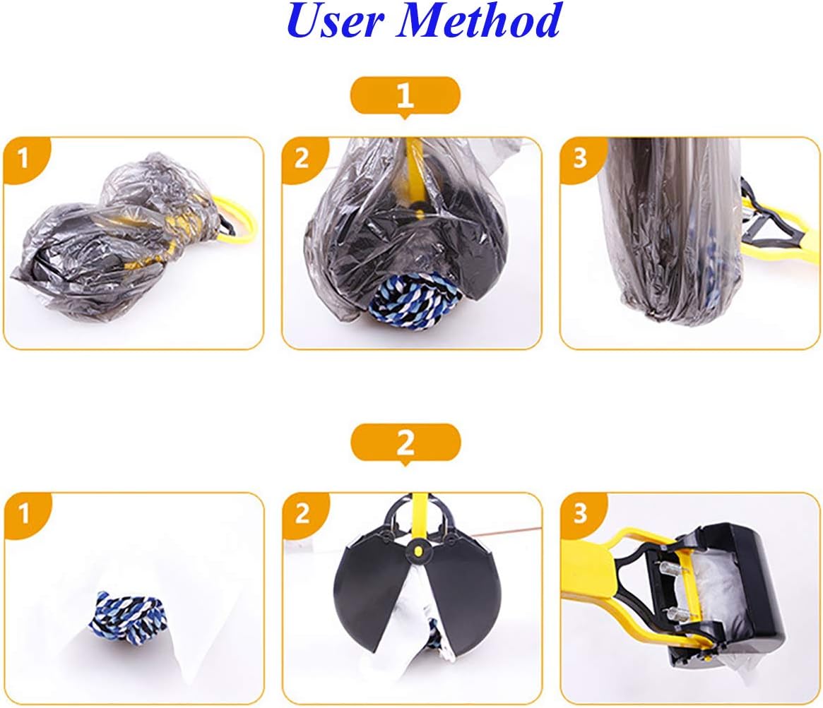 Pet Pooper Scooper for Dogs Cats – Essentials for Dogs - Yellow - image 3