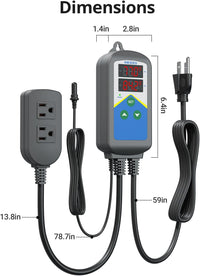 Inkbird Digital Outlet Heat Temperature Controller with Day Night - image 3