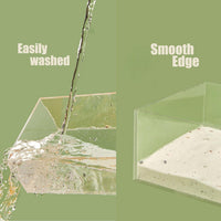 Hamster Sand Bath Box, Pentagon Sand Container with Ladder – Essentials for Small Pets - Pentagon / M - image 3