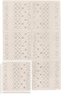 Yay Mats Stylish Extra Large Puzzle Play Mat, Thick, Soft, Non - Carter Mudcloth Tan