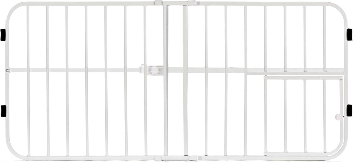 Carlson 22-38" Lil Tuffy Expandable Dog Gate with Small Pet Door