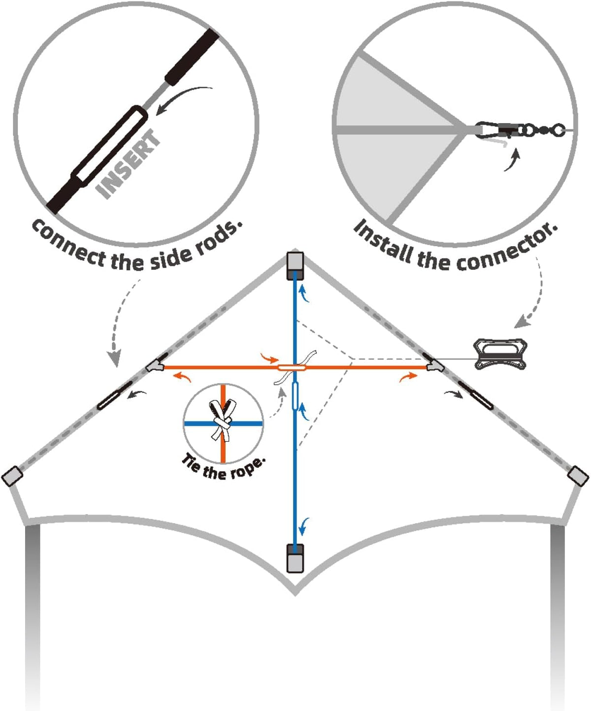 Kite, Large Delta Kites for Kids and Adults - Red-1 - image 4