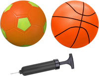 ABAJI 5 inch mini rubber basketball for kids with hand pump and needle - view 8