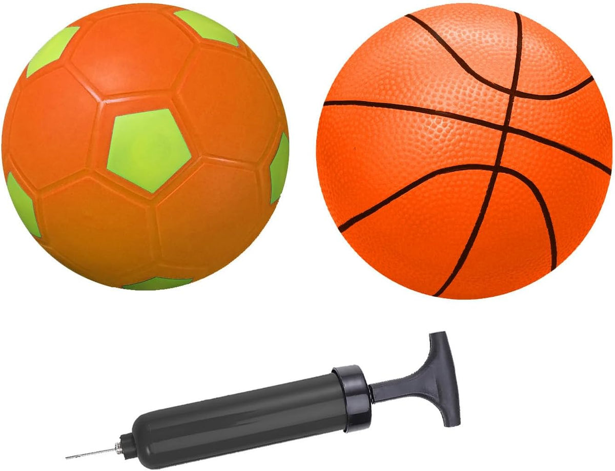 ABAJI 5 inch mini rubber basketball for kids with hand pump and needle - view 8