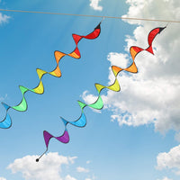 Gejoy 4 Pieces Rainbow Wind Spinner Outdoor Hanging Wind Socks - 57 Inch - image 4