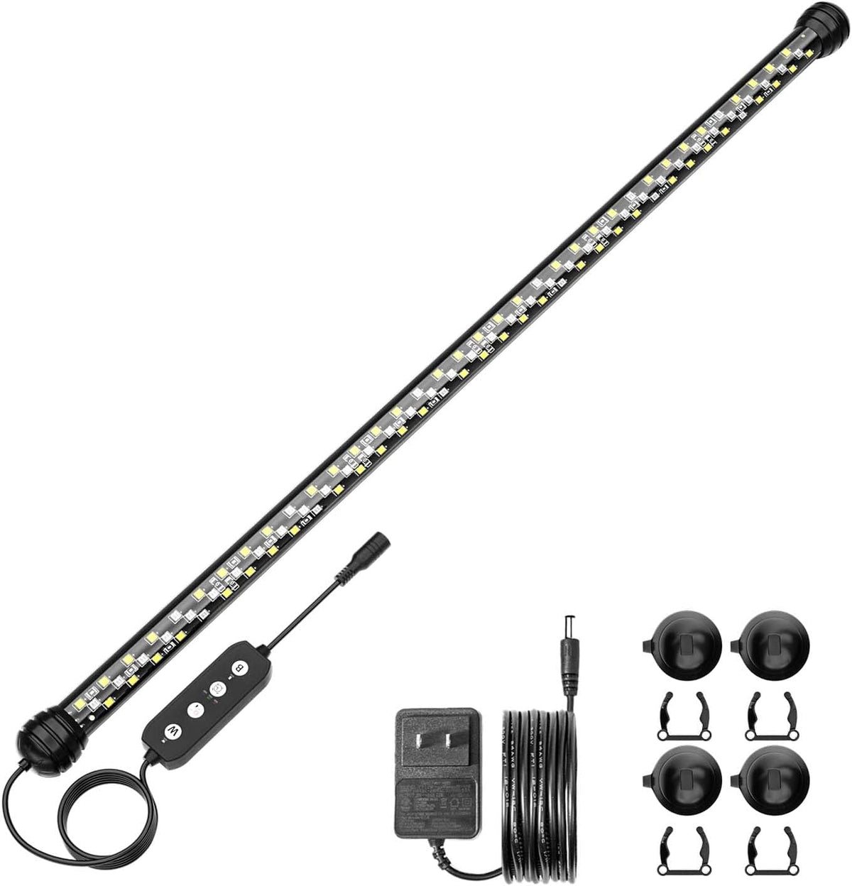 SEAOURA Submersible Led Aquarium Light for Fish Tank with Timer - 22.8 in for 24-43inch tank