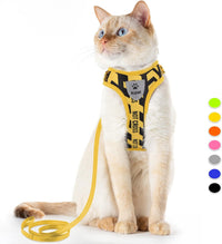 Supet Cat Harness and Leash Escape Proof - Yellow / S（Chest:9.6-15.7'')