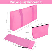 American Mahjong Game Set, 166 Green Tiles - Pink - image 3
