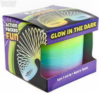 Rhode Island Novelty 3 Inch Glow-in-The-Dark Coil Spring