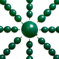 PartyWoo 100 white 6 inch linking balloons for garlands and arches - view 6