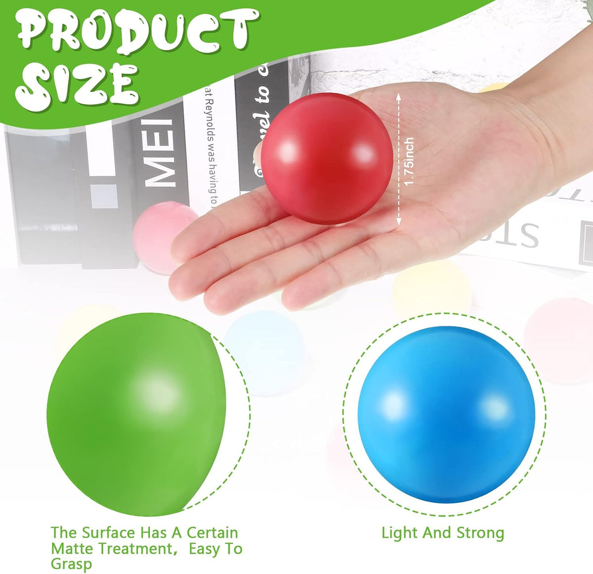 Civaner 12 Pieces Plastic Replacement Balls 1.75 Inch for Toddler - 12 / Classic - image 2