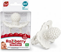 RaZbaby RaZberry Silicone Baby Teether Toy - Coconut / 1 Count (Pack of 1)