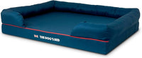The Dog’s Bed Orthopedic Dog Bed XXL Blue Oxford with Red Trim UK Flag Dog Bed 51.5x39, Memory Foam, Pain Relief: Arthritis, Post Surgery, Lameness, Veterinary Approved, Waterproof Washable Cover