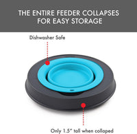 Dexas Pets Elevated Pet Feeder, 4 Cup Capacity - Large/4 Cup Capacity / Blue - image 4