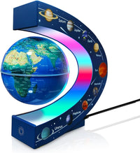 Magnetic Levitating Floating Globe with LED Lights - Cosmic Frame Globe Glowing