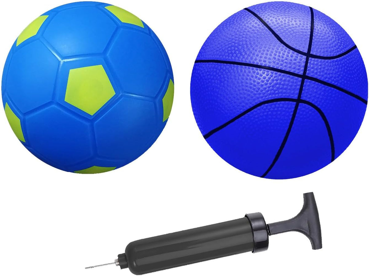 ABAJI 5 inch mini rubber basketball for kids with hand pump and needle - view 5