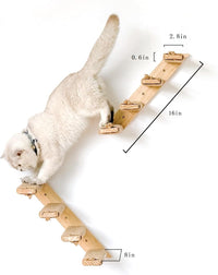 2 Pack 4 Steps Cat Wall Shelves and Stairs with Sisal Rope.Cat Wall - Brownish white / 1 / 2 Pack 4 Steps - image 3
