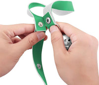Leather Dog Doorbells for Door Knob/Potty Training/Go Outside, Length Adjustment Copper Dog Bell, Housetraining Hanging Bell, Green Leather Silver Bells.