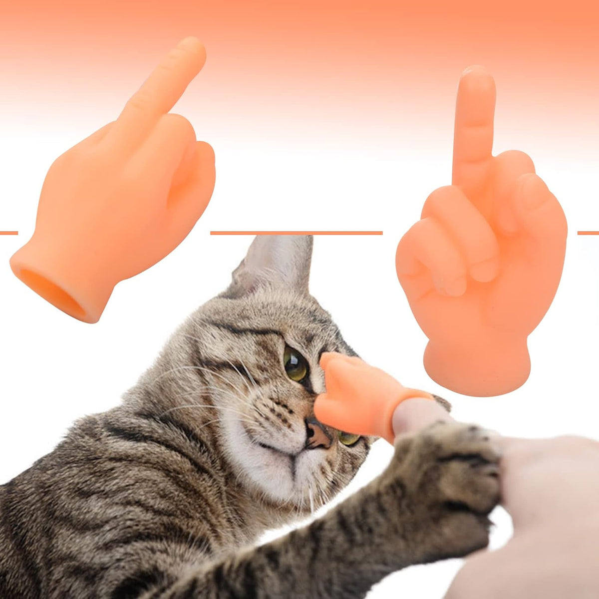 Tiny Hands for Fingers - 10 Pcs Cute Mini Hand Puppet Premium Rubber – Fun for Kids & Family - image 2