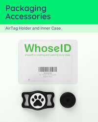 IP68 Waterpoof Dog Airtag Holder, Stretchy Silicone Full Body Covered Apple Air Tag Holder for Dog Cat Collar Fit All Width Collar (Black, 1 Pack)