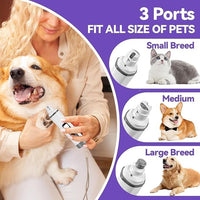 Dog Nail Grinder Quiet-2025 Release Ultra-Quiet Dog & Cat Nail Grinder with LED Light & Battery Display - Painless Nail Trimmer for Small to Large Pets, Thick Nails, and Sensitive Paws