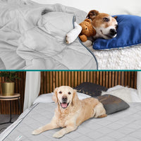 PetAmi Cooling Dog Blanket Lightweight for Small Pet Cat, 24x32 - Light Grey / Small (24x32) - image 4
