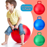 Lewtemi 3 Pcs 29" Hopper Ball Handle, Gradient Red - 18" / Red, Blue, Green - image 2