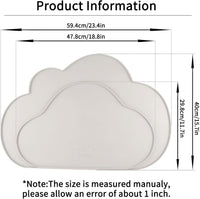 Silicone Pet Placemat for Dogs and Cats - 18.8"L x 11.7"W / Cream - image 2